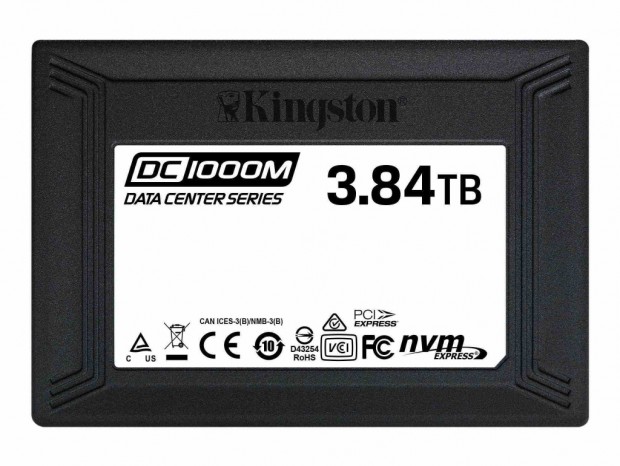 電源損失保護機能を備えたNVMe U.2 SSD、Kingston「DC1000M U.2」