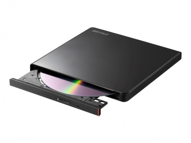 Android搭載TV専用スリムDVDドライブ、バッファロー「DPV-PLAU2-BKA」