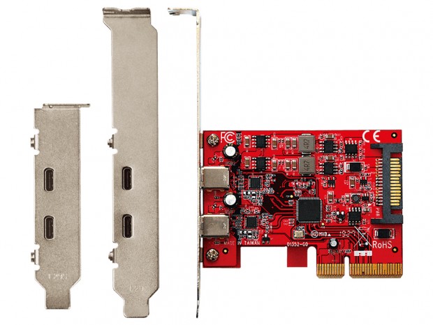 USB3.2 Gen.2 Type-Cポートを2口増設できる拡張カードが玄人志向から