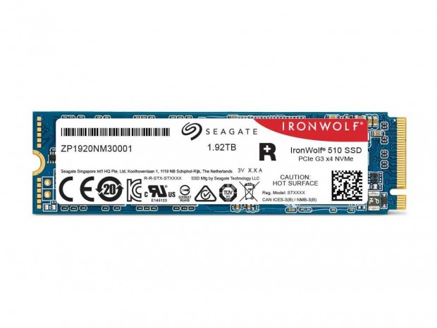 書込耐性1DWPDのNAS向けNVMe M.2 SSD、Seagate「IronWolf 510」