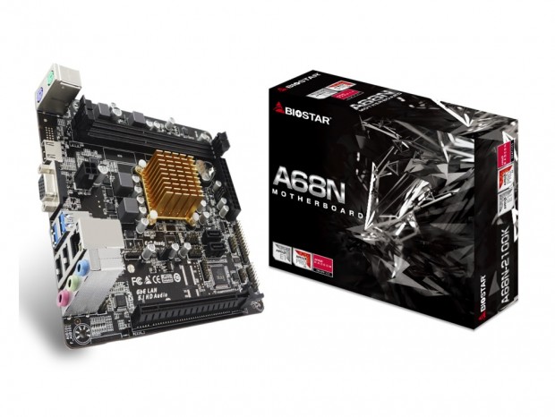 AMD製APU搭載のファンレスMini-ITXマザーボード、BIOSTAR「A68N-2100K」