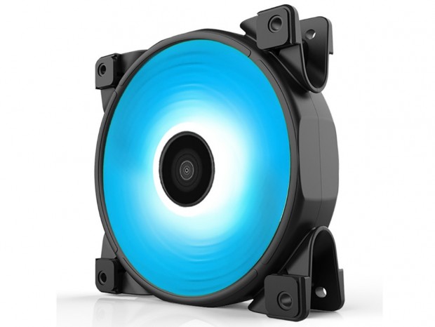 最大ノイズ26.3dBAの120mm RGB LEDファン、アイネックス「BA-CF120RM」