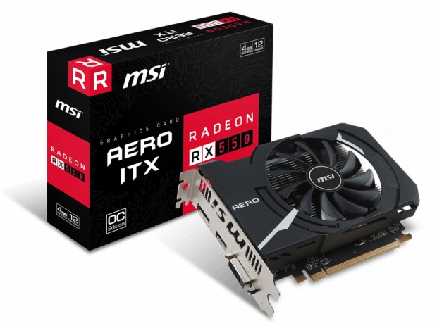 Mini-ITXマザーボードより短いRadeon RX 550 4GBがMSIから発売