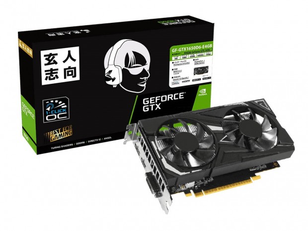 玄人志向、GDDR6採用のGeForce GTX 1650「GF-GTX1650D6-E4GB」