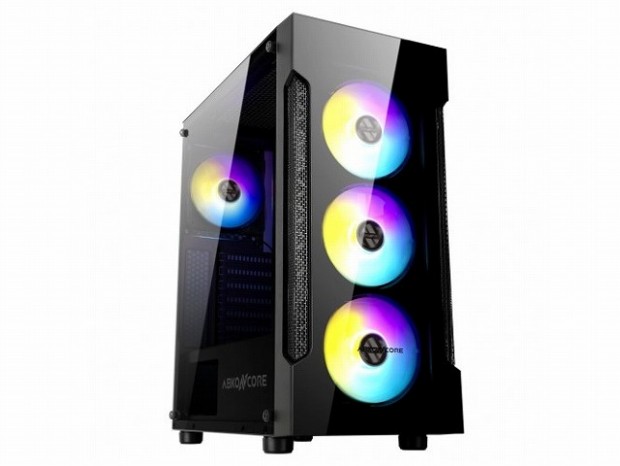X2、RGBファン標準装備の2面ガラスミドルタワー「ABKONCORE T250」