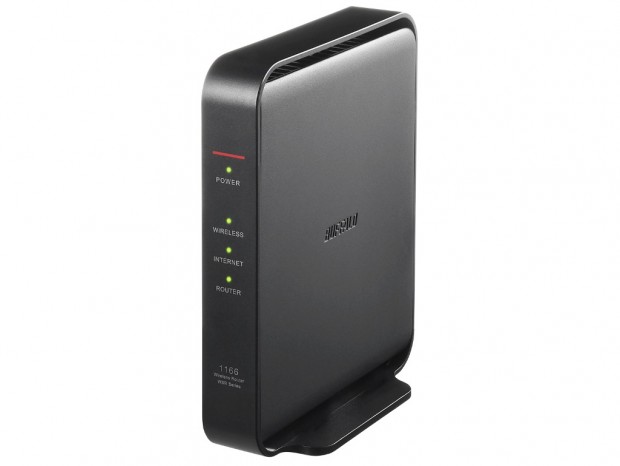 IEEE 802.11ac対応のデュアルバンド無線LANルーター、バッファロー「WSR-1166DHPL2」