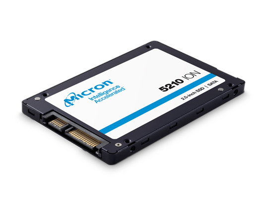QLC採用のエンタープライズ向けSSD、Micron「5210 ION SSD」に960GBモデル追加