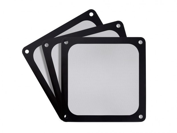 SilverStone、目の細かい弾力メッシュのファンフィルターセット2製品