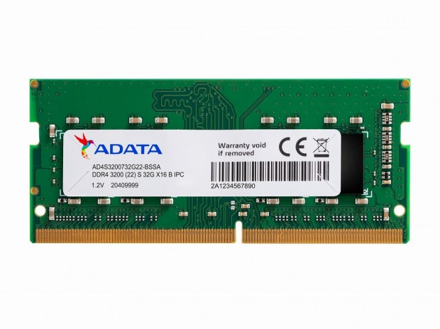 ADATA、過酷な環境に耐える「Industrial-Grade DDR4-3200 Memory」の32GBモデル