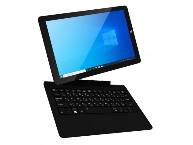Windows 10 Pro搭載の10.1型2-in-1タブレットPC、恵安「KIC104PRO-BK」