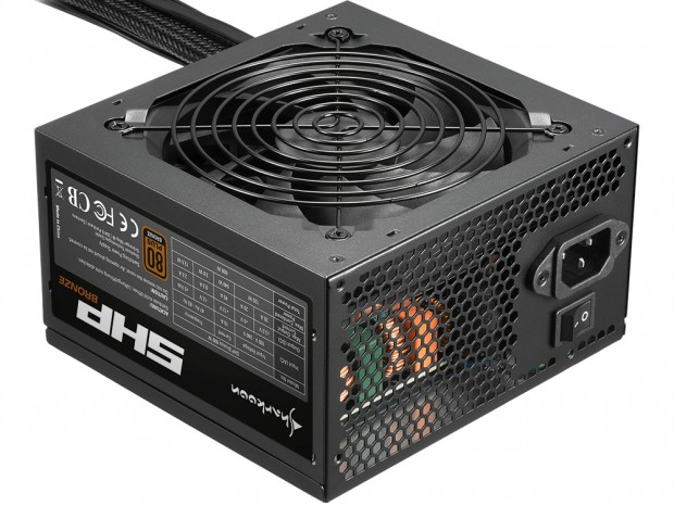 SHARKOON、奥行き140mmのエントリーBRONZE認証電源「SHP Bronze」
