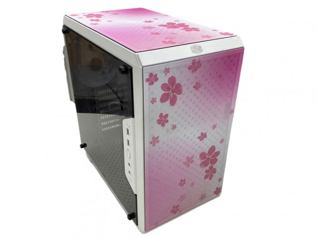 ホワイト電源付の桜デザイン筐体、Cooler Master「Q500L Sakura Edition with V750 Semi」