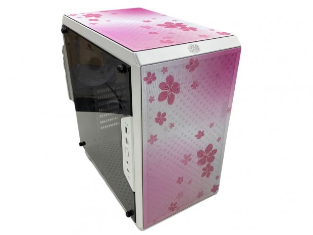 ホワイト電源付の桜デザイン筐体、Cooler Master「Q500L Sakura