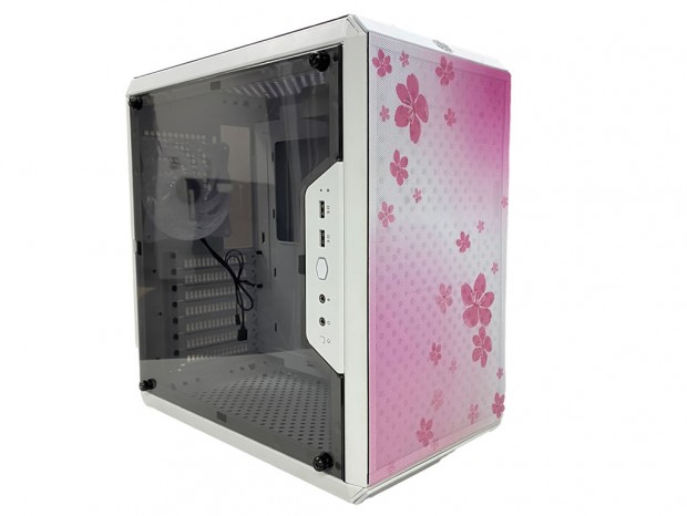 ホワイト電源付の桜デザイン筐体、Cooler Master「Q500L Sakura
