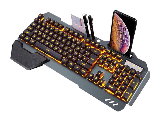 高出力バックライトやスマホスタンド装備、ユニークな防水仕様のゲーミングキーボード