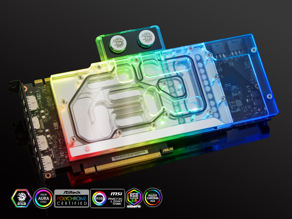 ASUS「Turbo GeForce RTX 2070 SUPER EVO」専用ウォーターブロックが 