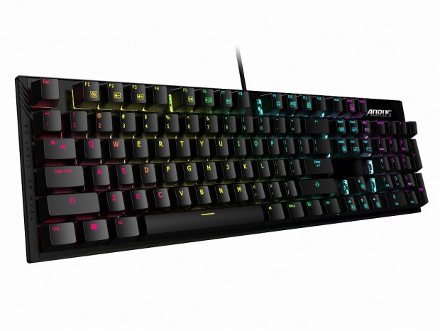 GIGABYTE、RGB Fusion 2.0対応のスリム赤軸搭載キーボード「AORUS K1」