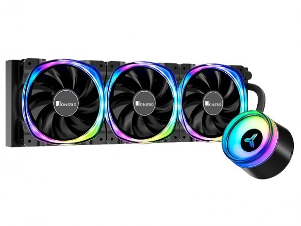 JONSBO、アドレサブルRGB対応の360mmオールインワン水冷「ANGELEYES TW2-360 Pro」