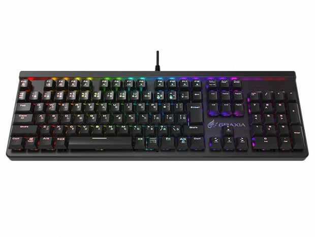 恵安、Outemu青軸搭載のRGBゲーミングキーボード「GX-KB01K-BRGB」発売