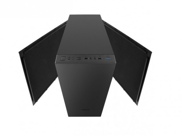 4面に遮音材を貼り付けた静音志向PCケース、X2「Cronos Zero Stone Noise」