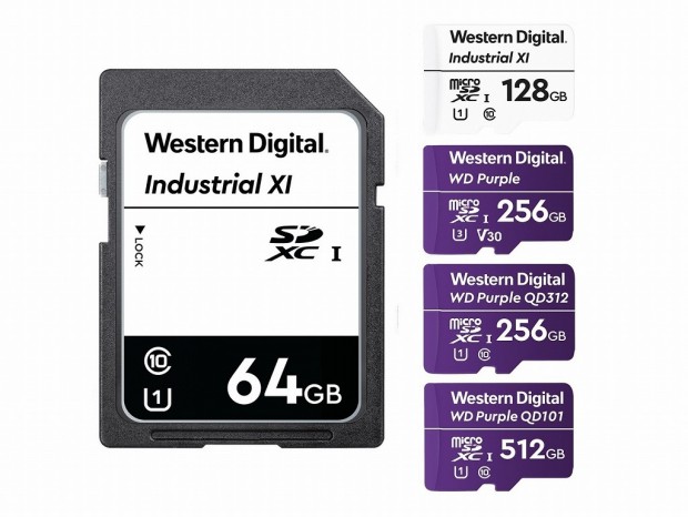 Western Digital、年中無休の録画に対応する高耐久microSD「WD Purple SC QD101」