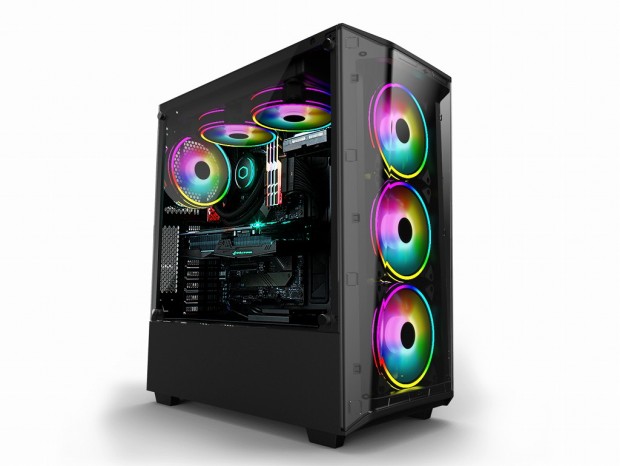 GELID、360mmラジエターを魅せるフロントガラスのミドルタワー「BATTLE STATION X」