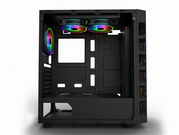 GELID、360mmラジエターが組み込める高エアフローミドルタワー「BLACK DIAMOND」