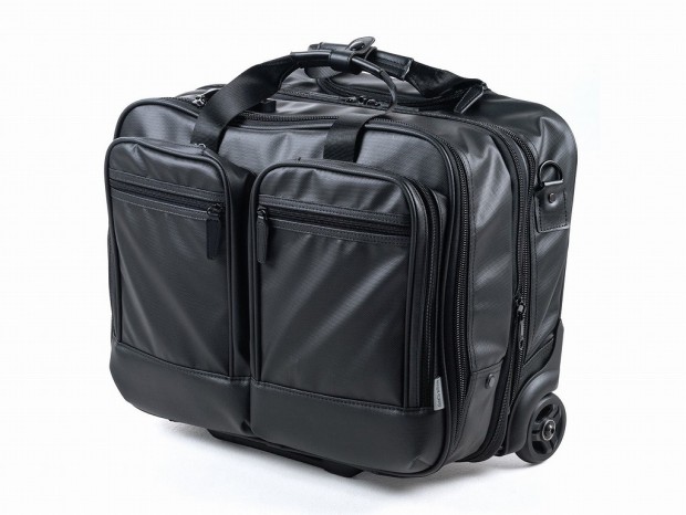 サンワダイレクト、飛行機に持ち込める撥水仕様の大容量ビジネスキャリー発売
