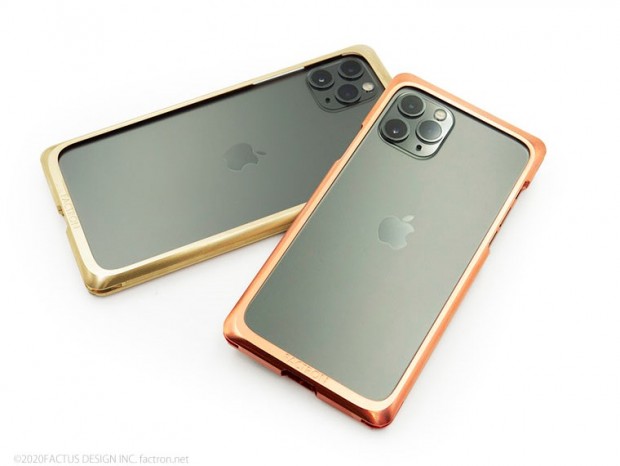 ファクタスデザイン、真鍮＆純銅のiPhone 11 Pro/Pro Maxケースを発売