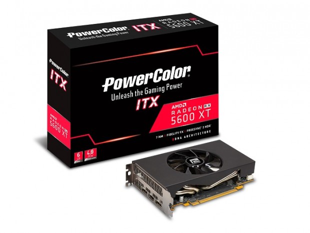 PowerColor、全長175mmのショート版Radeon RX 5600 XT「AXRX 5600XT ITX 6GBD6-2DH」