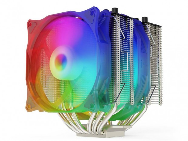 TDP 250W対応のツインタワー型サイドフロー、SilentiumPC「Grandis 3 EVO ARGB」