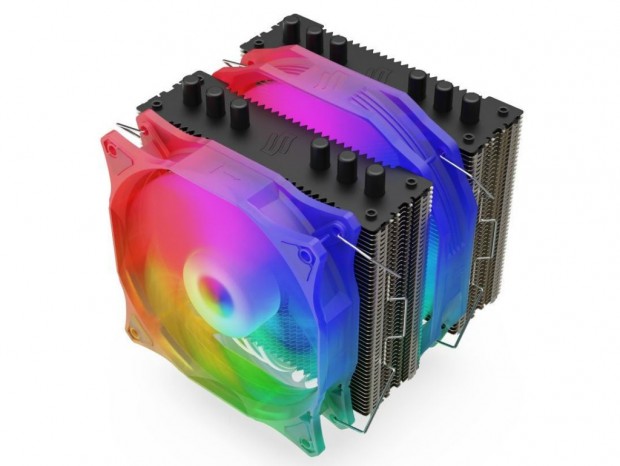 TDP 250W対応のツインタワー型サイドフロー、SilentiumPC「Grandis 3 EVO ARGB」