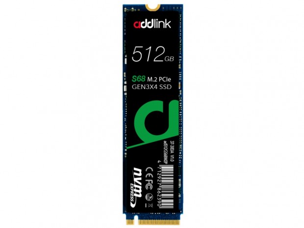 Phison E13T搭載のエントリーNVMe M.2 SSD、Addlink「S68」