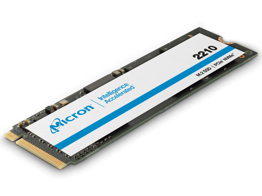 Micron、QLD NANDフラッシュ採用のエントリーNVMe SSD「2210」など2