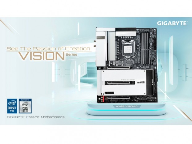 Xeon W-1200対応のクリエイター向けマザーボード、GIGABYTE「W480 VISION」シリーズ