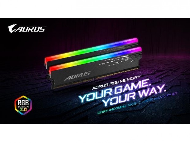 GIGABYTE、新設計ヒートシンク採用DDR4メモリ「AORUS RGB MEMORY 4400MHz 16GB」