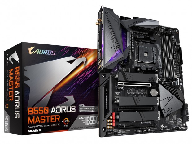 16フェーズ電源搭載の「B550 AORUS MASTER」など、B550マザーがGIGABYTEから