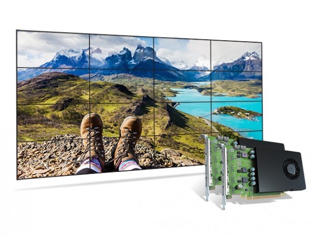 最大16台の4K液晶に同期できる1スロットグラフィックスカード、Matrox「D1480」