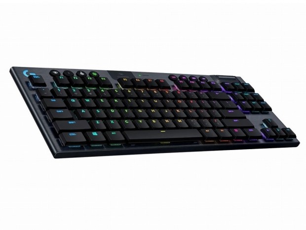 Logitech、極薄デザインの高速ワイヤレスキーボード「G915 TKL」