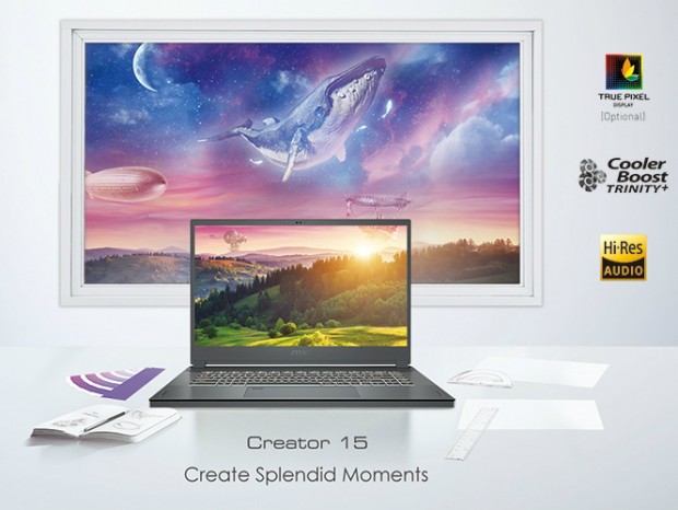 最大40％性能が向上。MSI、クリエイター向けノートPC「Creator 15」を刷新