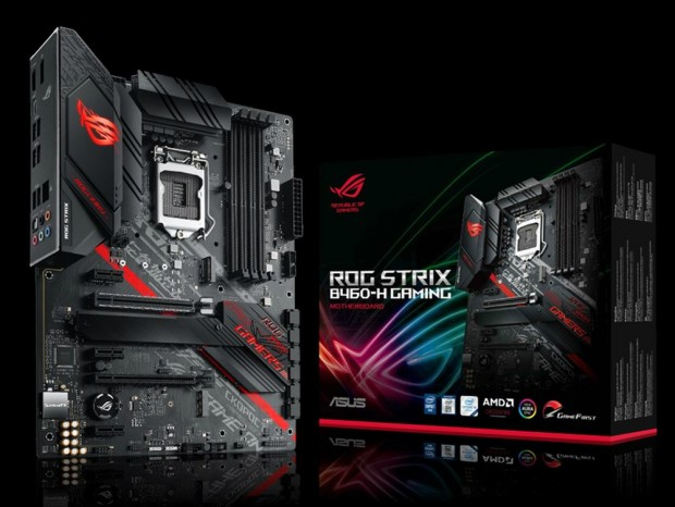 Intel B460採用のゲーミングマザーボード、ASUS「ROG Strix B460-H Gaming」