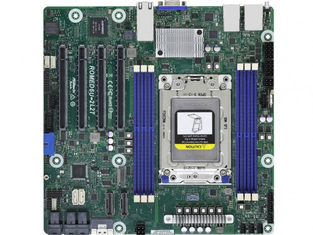EPYC 7002対応のMicroATXマザーボード、ASRock Rack「ROMED6U-2L2T」