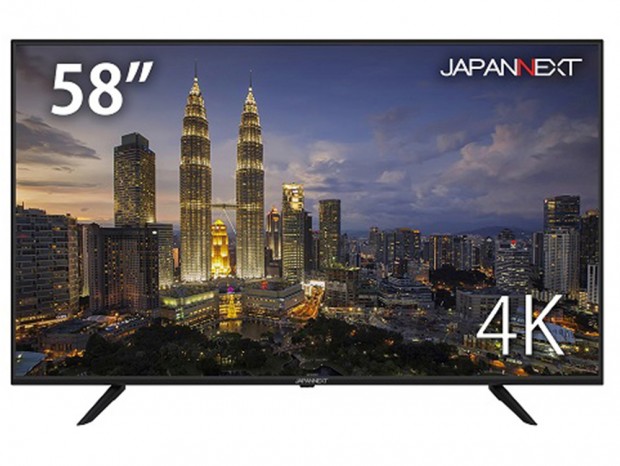 JAPANNEXT、10bitカラー対応の58型4K液晶ディスプレイ「JN-VT5800UHD」