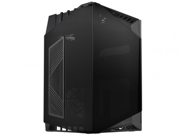 側面スリットを追加した3面スモーク強化ガラスのMini-ITX筐体、SilverStone「LD03-AF」