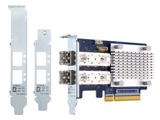 帯域幅32Gbpsのファイバーチャネル拡張カード、QNAP「QXP-32G2FC」