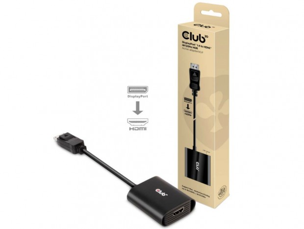 Club3D、DisplayPort1.4を4K/120HzのHDMI2.1に変換するアダプタ発売