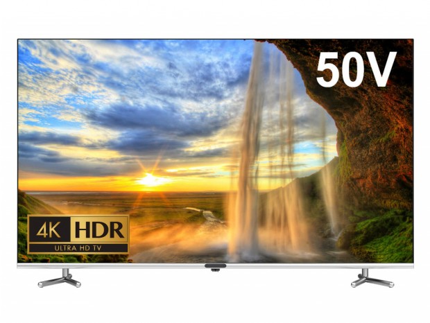 グリーンハウス、ベゼルレス4K/HDR対応の50型液晶TVを税抜4万円で発売