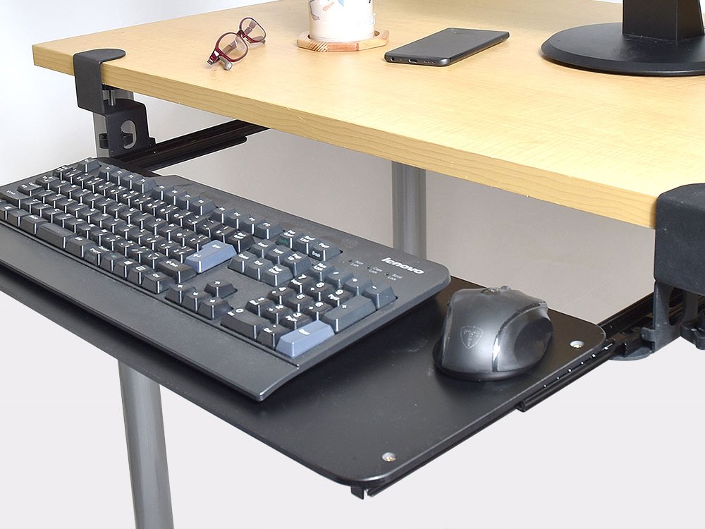 テレワーク環境が充実する デスクに後付け可能なキーボードトレイがサンコーから エルミタージュ秋葉原