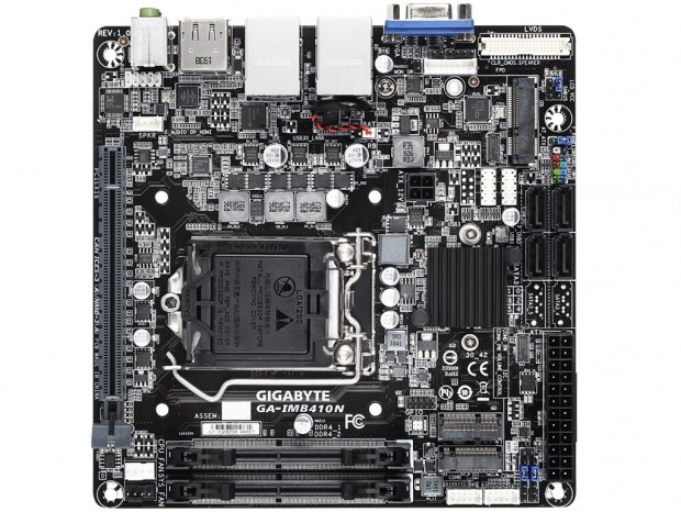 デュアルIntelギガビットLAN搭載のH410 Mini-ITXマザー、GIGABYTE「GA-IMB410N」