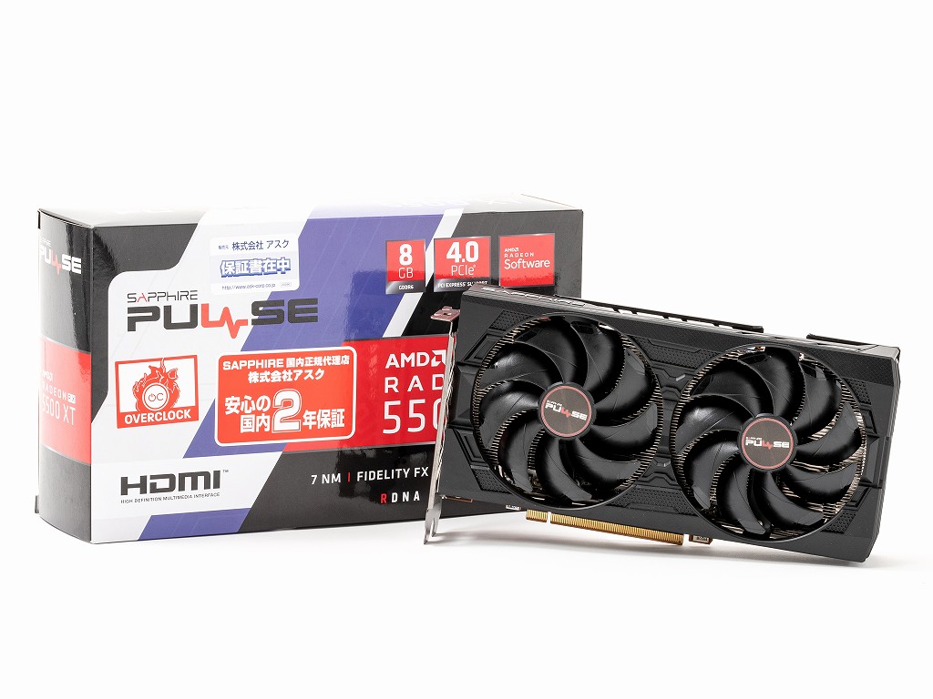 グラフィックボード・グラボ・ビデオカード SAPPHIRE PULSE RADEON RX 5500 XT 4G グラフィックボード・グラボ・ビデオカード SAPPHIRE PULSE